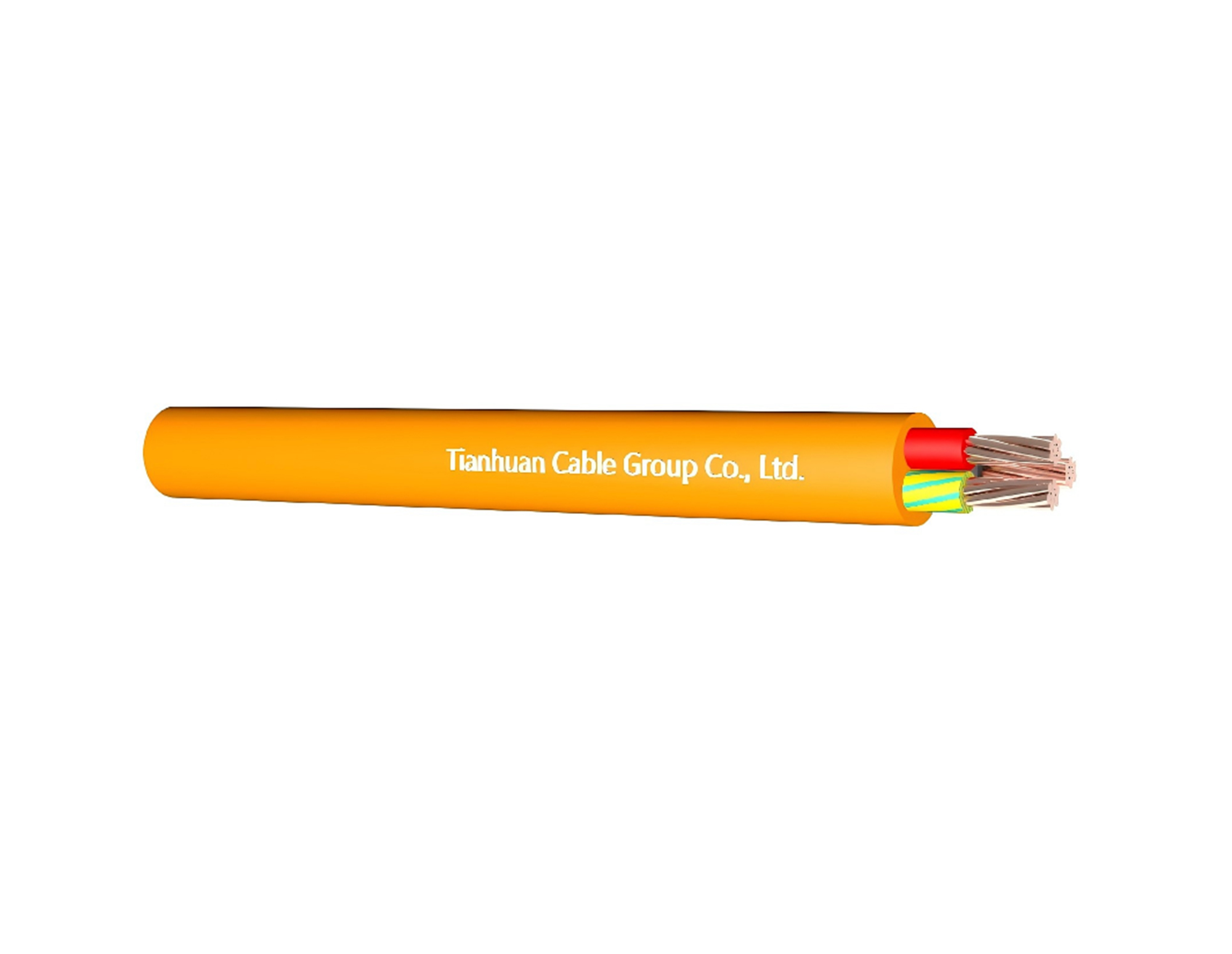 0.6/1 kV V-90/X-90 Insulated PVC Sheathed Orange Circular Cable