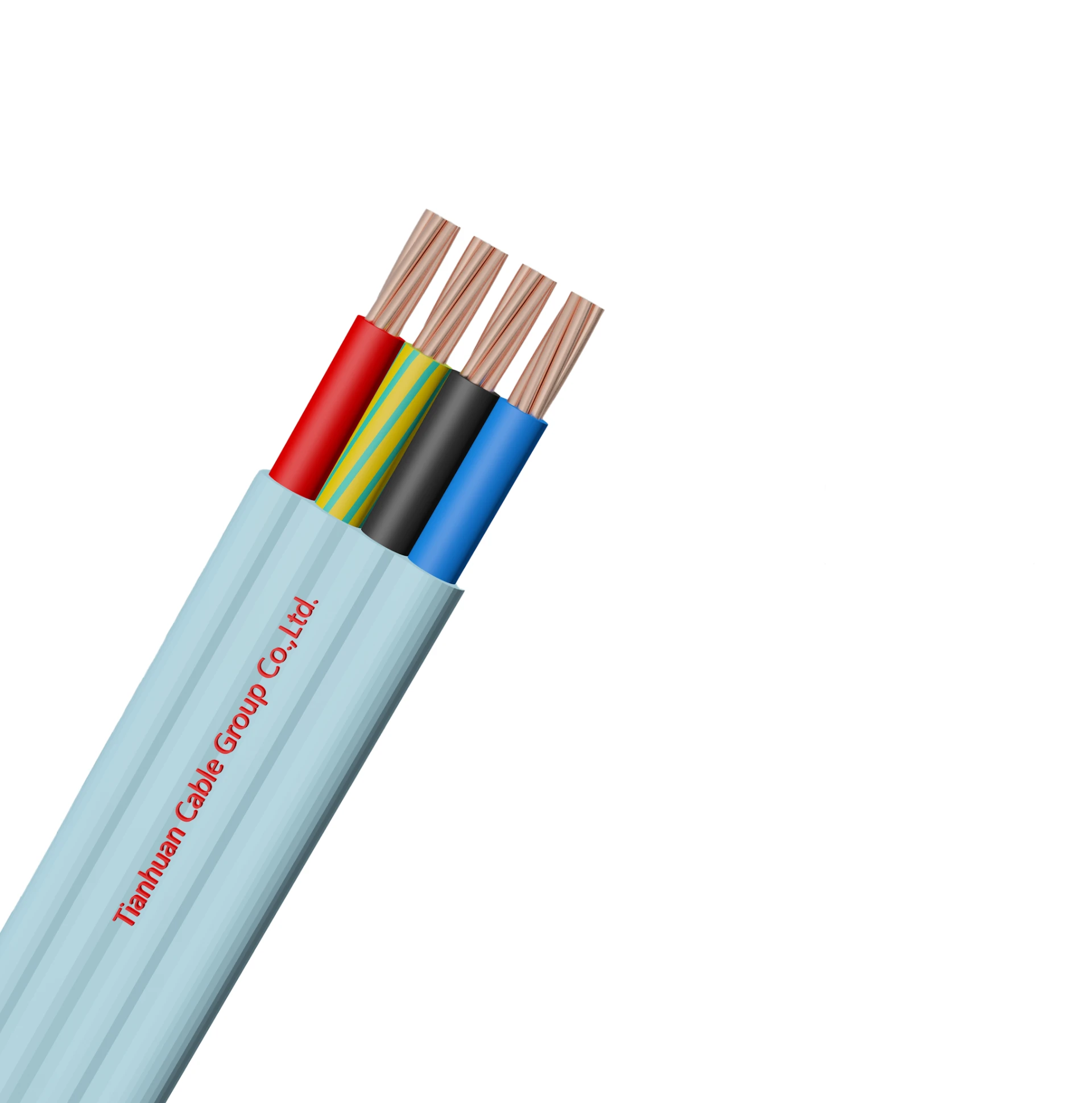 NYRGBY 0.6/1kv Cu conductors PVC insulated Galvanized Flar Steel Wire Armor and PVC sheathed power cable