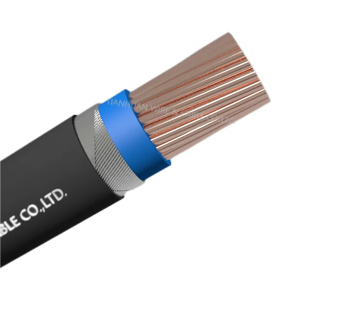 NYRGBY 0.6/1kv Cu conductors PVC insulated Galvanized Flar Steel Wire Armor and PVC sheathed power cable