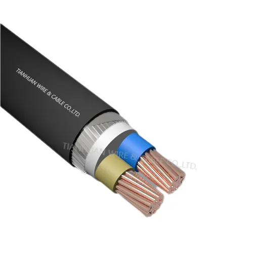 NYFGBY 0.6/1kv Cu conductors PVC insulated Galvanized Flar Steel Wire Armor and PVC sheathed power cable